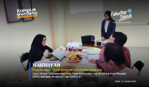Ujian Sidang Akhir Skripsi Marwiyah Prodi Teknik Komputer