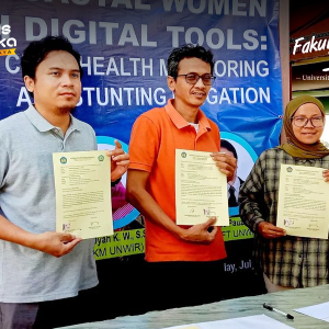 Penandatangan Implementation Agreement 3 (tiga) Fakultas dengan Implementasi Kegiatan Pengabdian pada Masyarakat Bersama