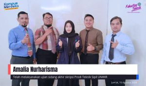 Ujian Sidang Akhir Skripsi Amalia Nurharisma Prodi Teknik Sipil Unwir