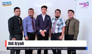 Ujian Sidang Akhir Skripsi Didi Aryadi Prodi Teknik Sipil Unwir