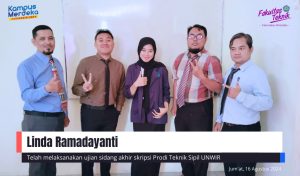 Ujian Sidang Akhir Skripsi Linda Ramadayanti Prodi Teknik Sipil Unwir