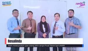 Ujian Sidang Akhir Skripsi Rosalinda Prodi Teknik Sipil Unwir