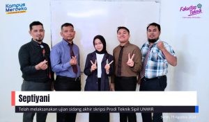 Ujian Sidang Akhir Skripsi Septiyani Prodi Teknik Sipil UNWIR.