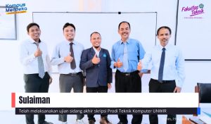 Ujian Sidang Akhir Skripsi Sulaiman Prodi Teknik Komputer Unwir