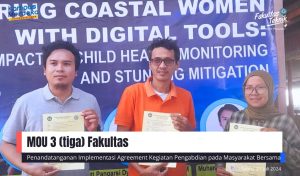 Penandatanganan Implementasi Agreetment 3 (tiga) Fakultas dengan Implementasi Kegiatan Pengabdian pada Masyarakat Bersama.