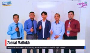 UJIAN SIDANG AKHIR SKRIPSI ZAENAL MAFTUKH DI TEKNIK SIPIL UNWIR