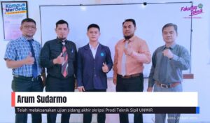 UJIAN SIDANG AKHIR SKRIPSI ARUM SUDARMO TEKNIK SIPIL UNWIR