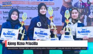 AJENG PERWAKILAN FAKULTAS TEKNIK UNWIR MENJUARAI PERINGKAT 1 DALAM SELEKSI PILMAPRES 2025