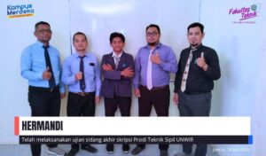 UJIAN SIDANG AKHIR SKRIPSI HERMANDI TEKNIK SIPIL UNWIR