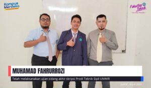UJIAN SIDANG AKHIR SKRIPSI MUHAMAD FAHRURROZI TEKNIK SIPIL UNWIR