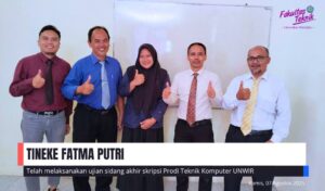 UJIAN SIDANG AKHIR SKRIPSI TINEKE FATMA PUTRI TEKNIK KOMPUTER UNWIR