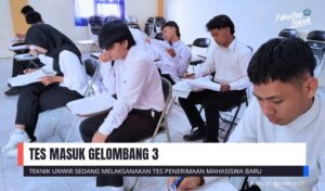 TEKNIK UNWIR SEDANG MELAKSANAKAN TES PENERIMAAN MAHASISWA GELOMBANG 3 TAHUN AKADEMIK 2025/2026