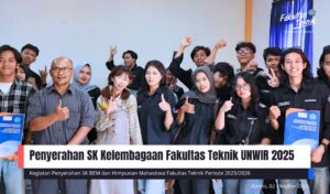 Penyerahan SK Kelembagaan Fakultas Teknik UNWIR 2025