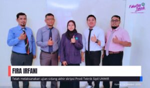 UJIAN SIDANG AKHIR SKRIPSI FIRA IRFANI PRODI TEKNIK SIPIL UNWIR