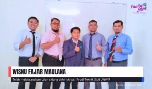 UJIAN SIDANG AKHIR SKRIPSI WISNU FAJAR MAULANA PRODI TEKNIK SIPIL UNWIR