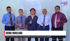 UJIAN SIDANG AKHIR SKRIPSI HERDI MAULANA PRODI TEKNIK SIPIL UNWIR