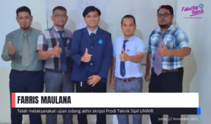 UJIAN SIDANG AKHIR SKRIPSI FARRIS MAULANA PRODI TEKNIK SIPIL UNWIR