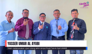 UJIAN SIDANG AKHIR SKRIPSI YASSER UMAR AL AYUBI PRODI TEKNIK SIPIL UNWIR