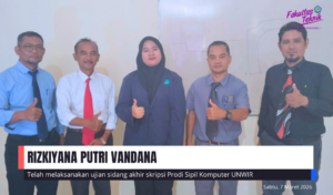 UJIAN SIDANG AKHIR SKRIPSI RIZKIYANA PUTRI VANDANA PRODI TEKNIK SIPIL UNWIR