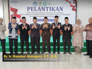 Dr. Ir. Hamdani Abdulgani, S.T., M.Si. Dilantik sebagai Wakil Rektor II Universitas Wiralodra Periode 2026–2030