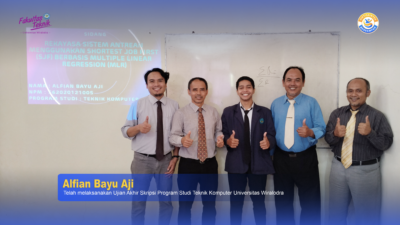 UJIAN SIDANG AKHIR SKRIPSI ALFIAN BAYU AJI PRODI TEKNIK KOMPUTER UNWIR