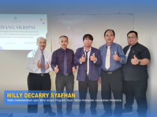 UJIAN SIDANG AKHIR SKRIPSI WILLY DECARRY SYAFHAN PRODI TEKNIK KOMPUTER UNWIR