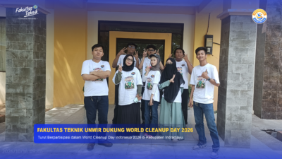 Fakultas Teknik Universitas Wiralodra Turut Berpartisipasi dalam World Cleanup Day Indonesia 2026 di Kabupaten Indramayu