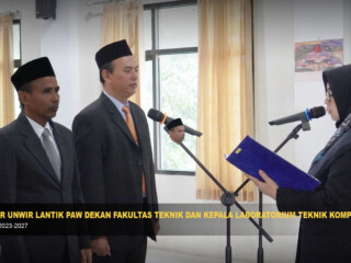 Rektor Universitas Wiralodra Lantik PAW Dekan Fakultas Teknik dan Kepala Laboratorium Teknik Komputer Periode 2023–2027